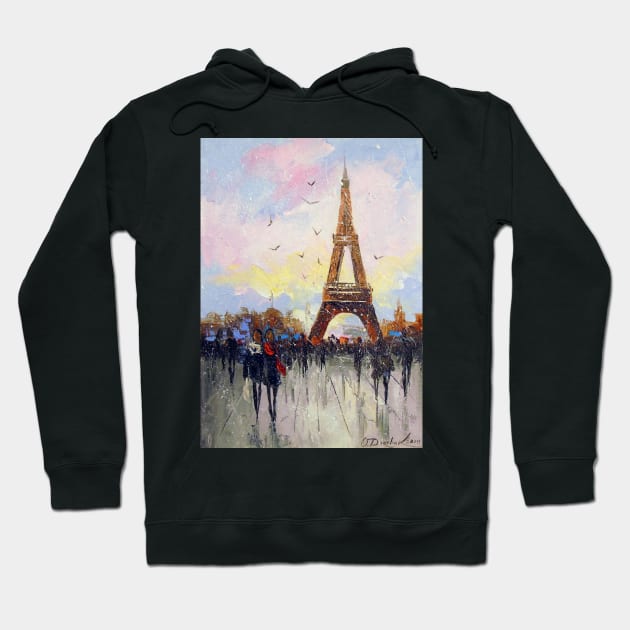 Walk in Paris Hoodie by OLHADARCHUKART